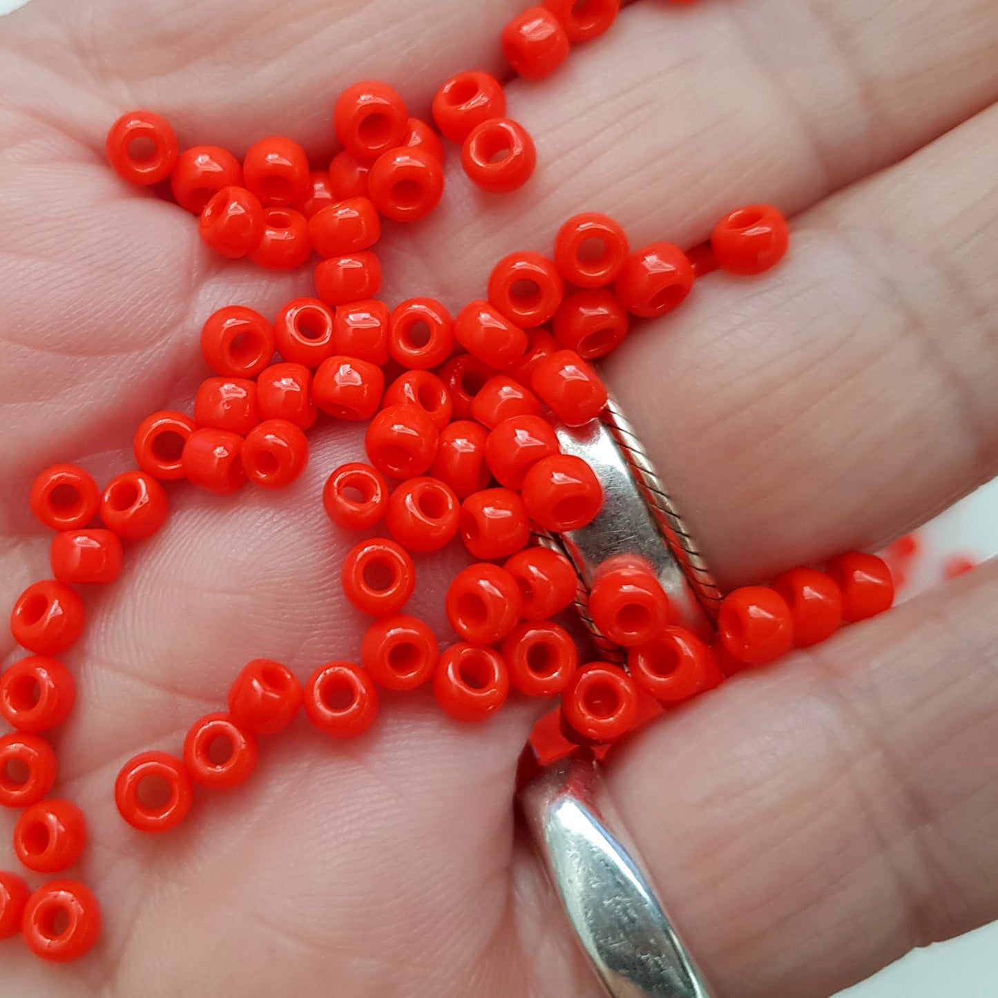 6/0 TR-50 Sunset Orange Opaque 10g/30g Round Toho Seed Beads - Beading Supply