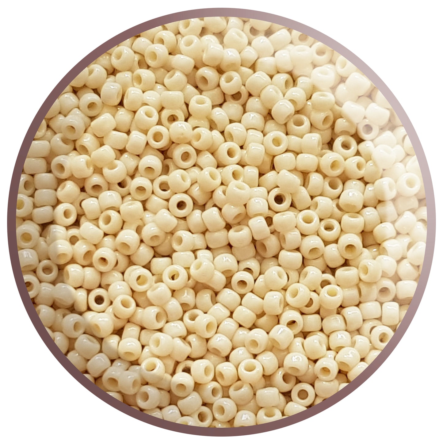 6/0 TR-51 Lt Beige Opaque 10g/30g Round Toho Seed Beads - Beading Supply