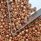 6/0 TR-PF551 Rose Gold Galvanized Permanent Finish 10g/30g Round Toho Seed Beads - Beading Supply