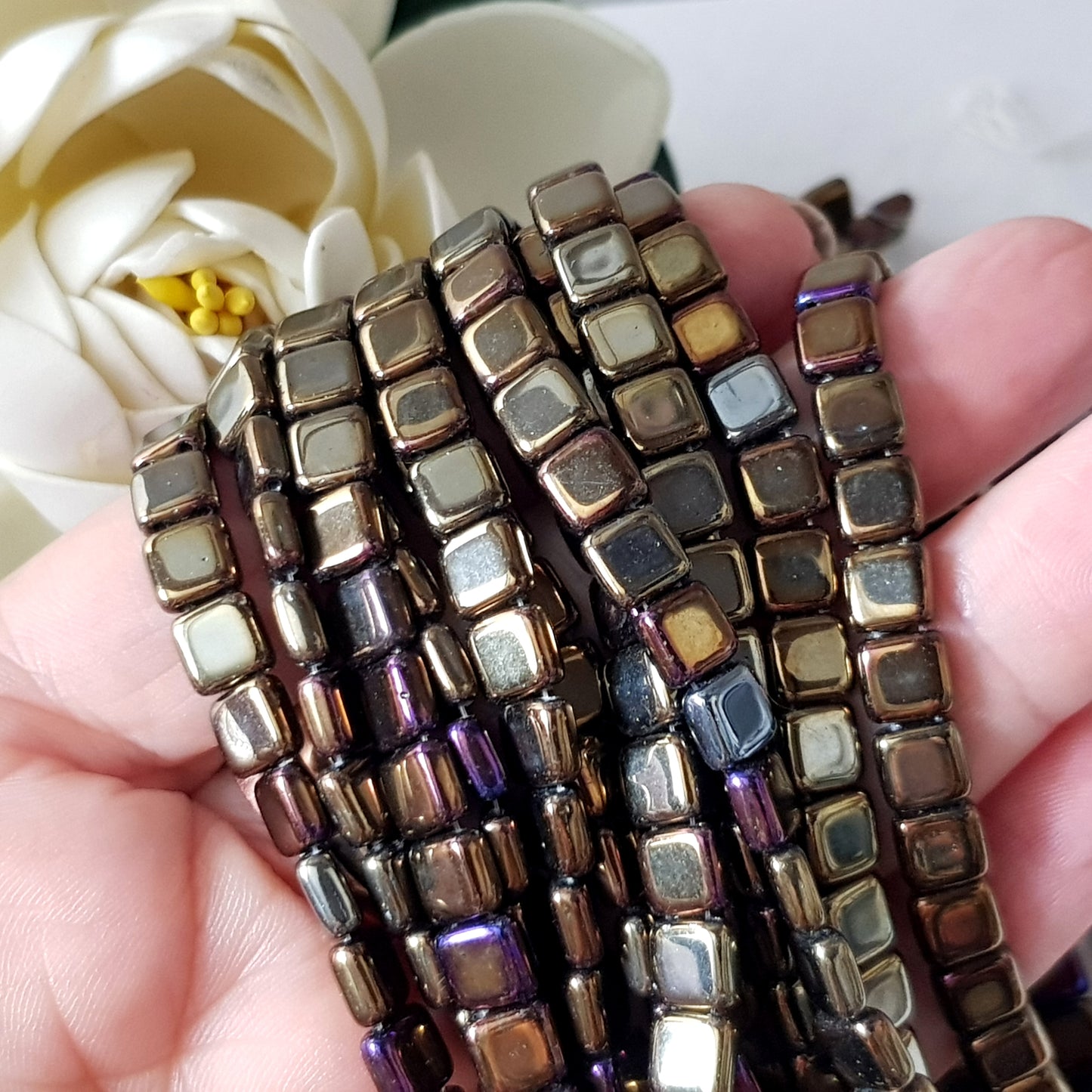 Tile Iris Brown Mate 6mm CzechMate Beads | CZMTile-21415 | Beading Supply