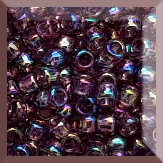 8/0 TR-166B Medium Amethyst Rainbow Round Toho Seed Beads - Beading Supply - Kalitheo Jewellery