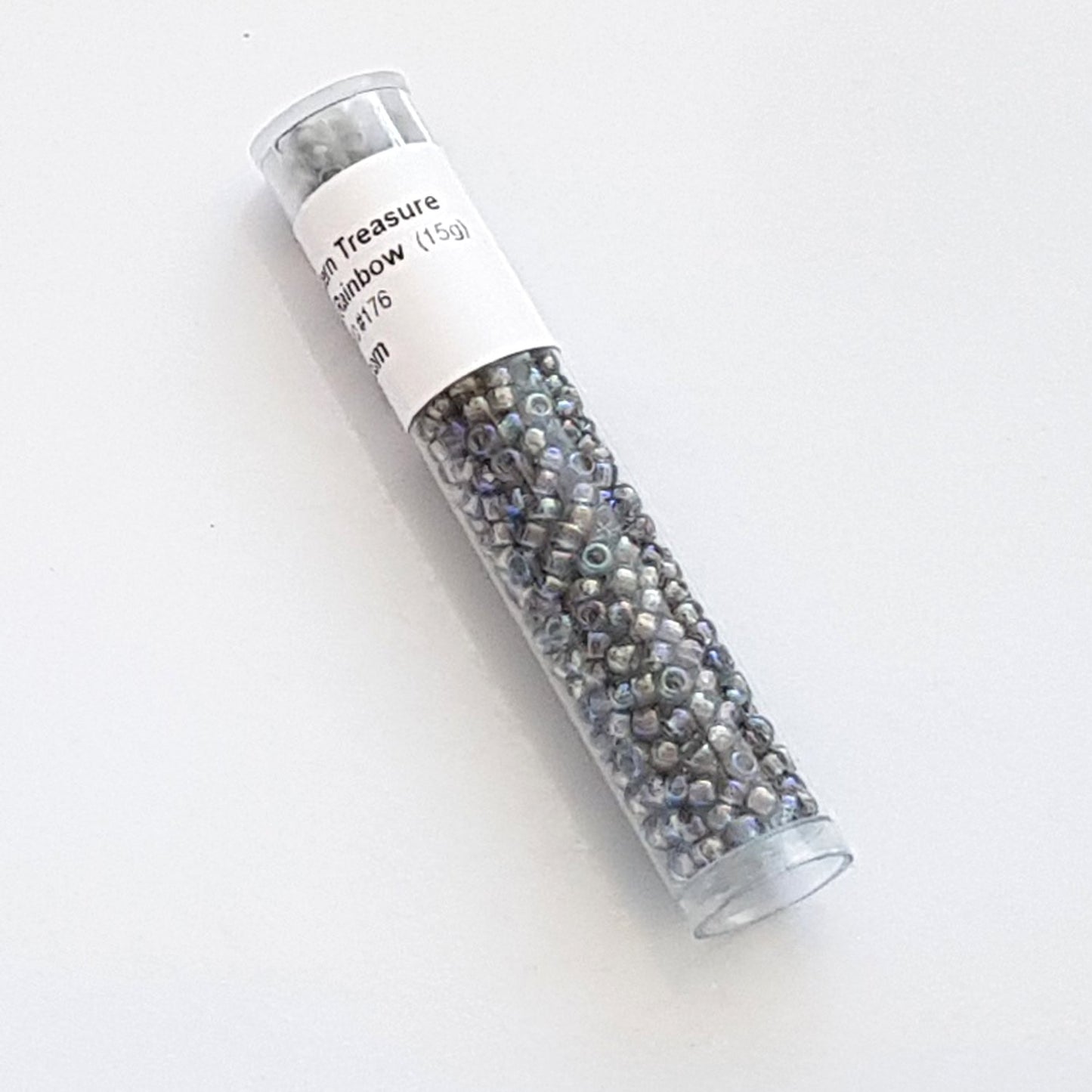 8/0 TR-176 Black Diamond Rainbow Round Toho Seed Beads - Beading Supply - Kalitheo Jewellery
