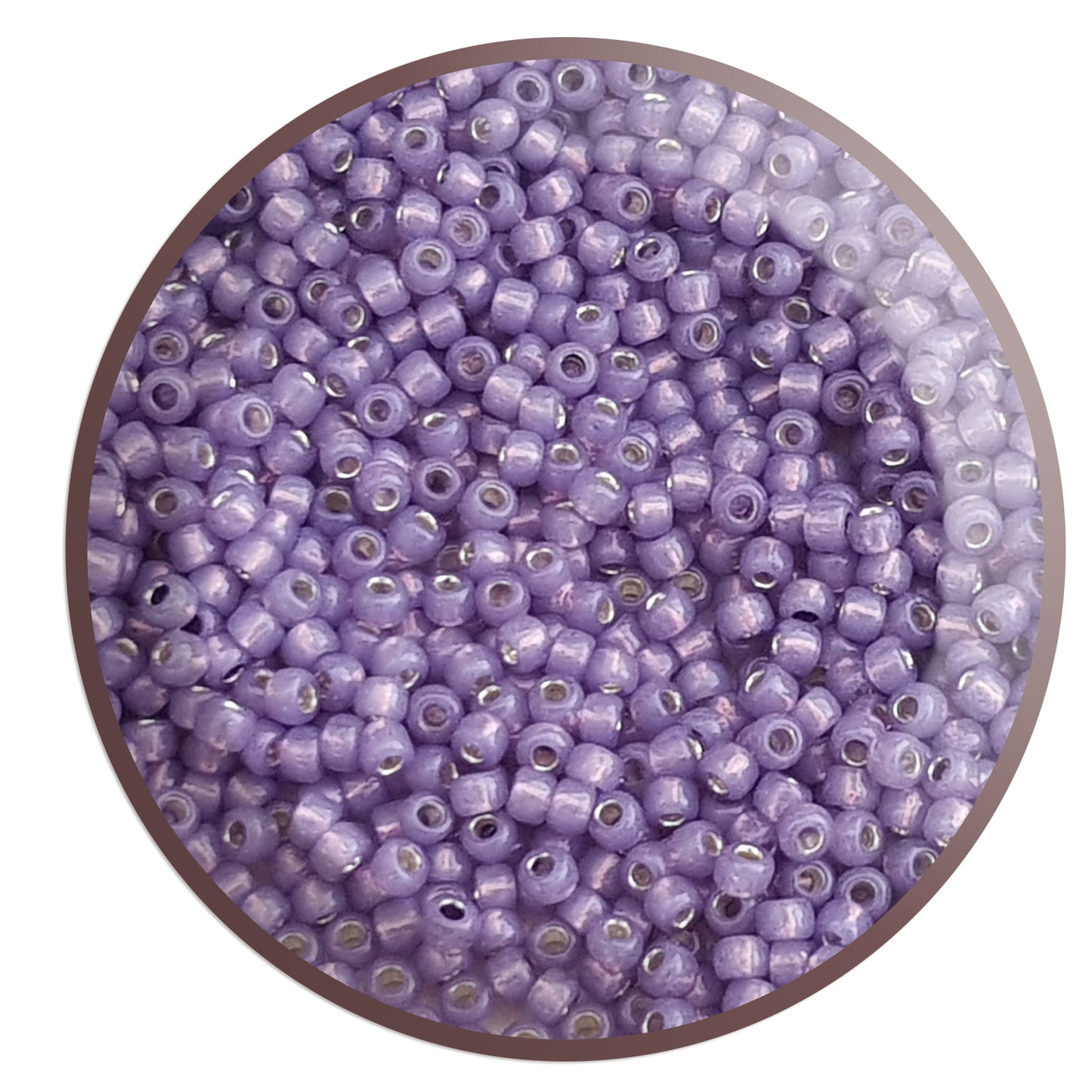 8/0 TR-2124 Milky Lavender Silver-Lined 10g/30g Round Toho Seed Beads - Beading Supply