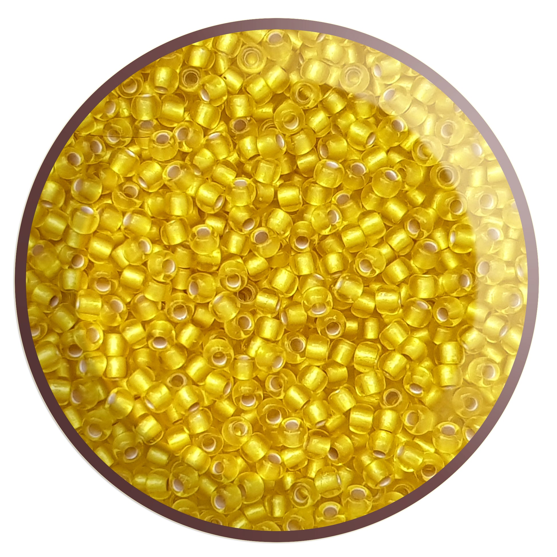 Toho yellow seed beads 8/0