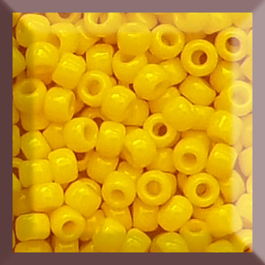 8/0 TR-42B Sunshine Yellow Opaque 10g/30g Round Toho Seed Beads - Beading Supply