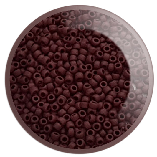 11/0 TR-46F Oxblood Opaque Frosted 10g/30g Round Toho Seed Beads | Beading Supply