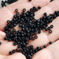 8/0 TR-49F Jet Black Opaque Frosted 10g/30g Round Toho Seed Bead - Beading Supply