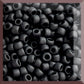 8/0 TR-49F Jet Black Opaque Frosted 10g/30g Round Toho Seed Bead - Beading Supply