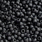 8/0 TR-49F Jet Black Opaque Frosted 10g/30g Round Toho Seed Bead - Beading Supply