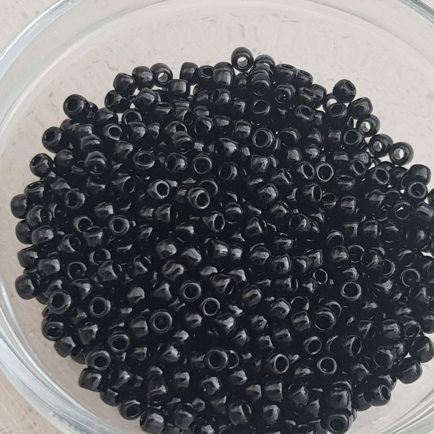 8/0 TR-49 Jet Black Opaque 10g/30g Round Toho Seed Beads - Beading Supply