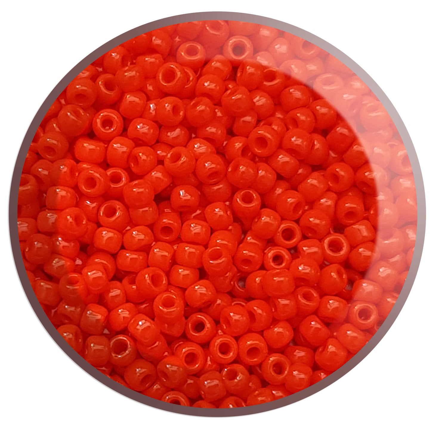 8/0 TR-50 Sunset Orange Opaque 10g/30g Round Toho Seed Beads - Beading Supply