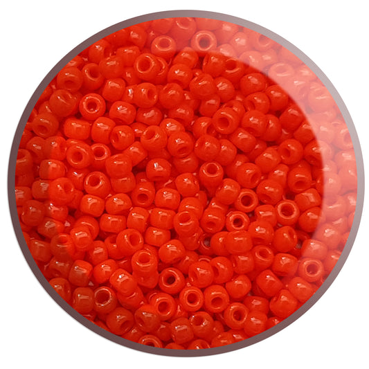 11/0 TR-50 Sunset Orange Opaque 10g/30g Round Toho Seed Beads - Beading Supply