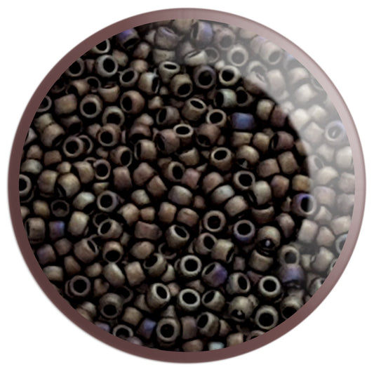 8/0 TR-614 Iris Brown Matte Round Toho Seed Beads - Beading Supply - Kalitheo Jewellery