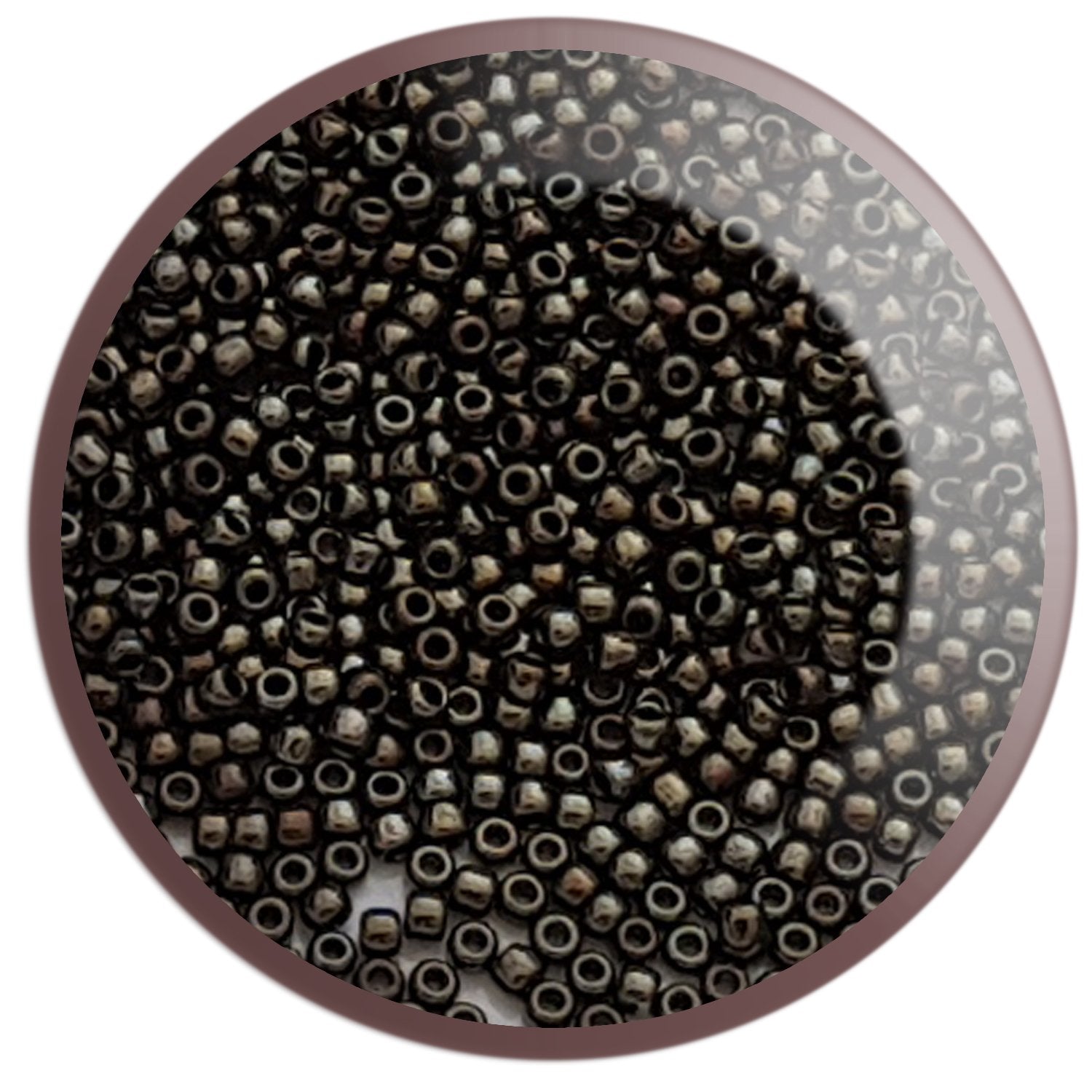 8/0 TR-83 Iris Brown Metallic Round Toho Seed Beads - Beading Supply - Kalitheo Jewellery