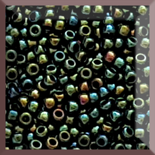 8/0 TR-84 Iris Green-Brown Metallic 10g/30g Round Toho Seed Beads - Beading Supply