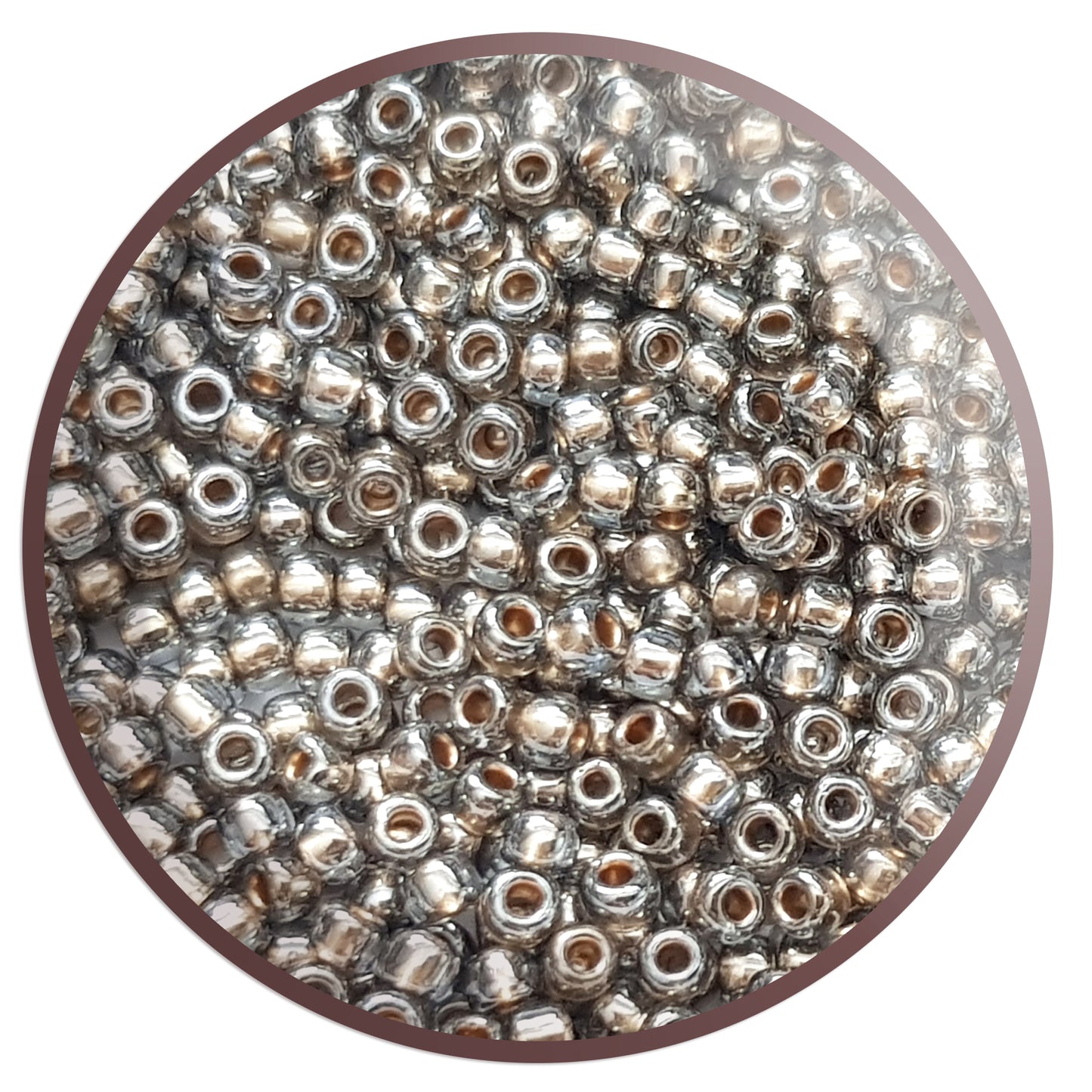 8/0 TR-993 Black Diamond Gold Lined Round Toho Seed Beads - Beading Supply - Kalitheo Jewellery