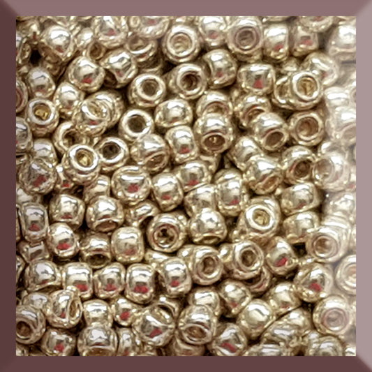 8/0 TR-PF558 Aluminium Galvanized Permanent Finish 10g/30g Round Toho Seed Beads - Beading Supply