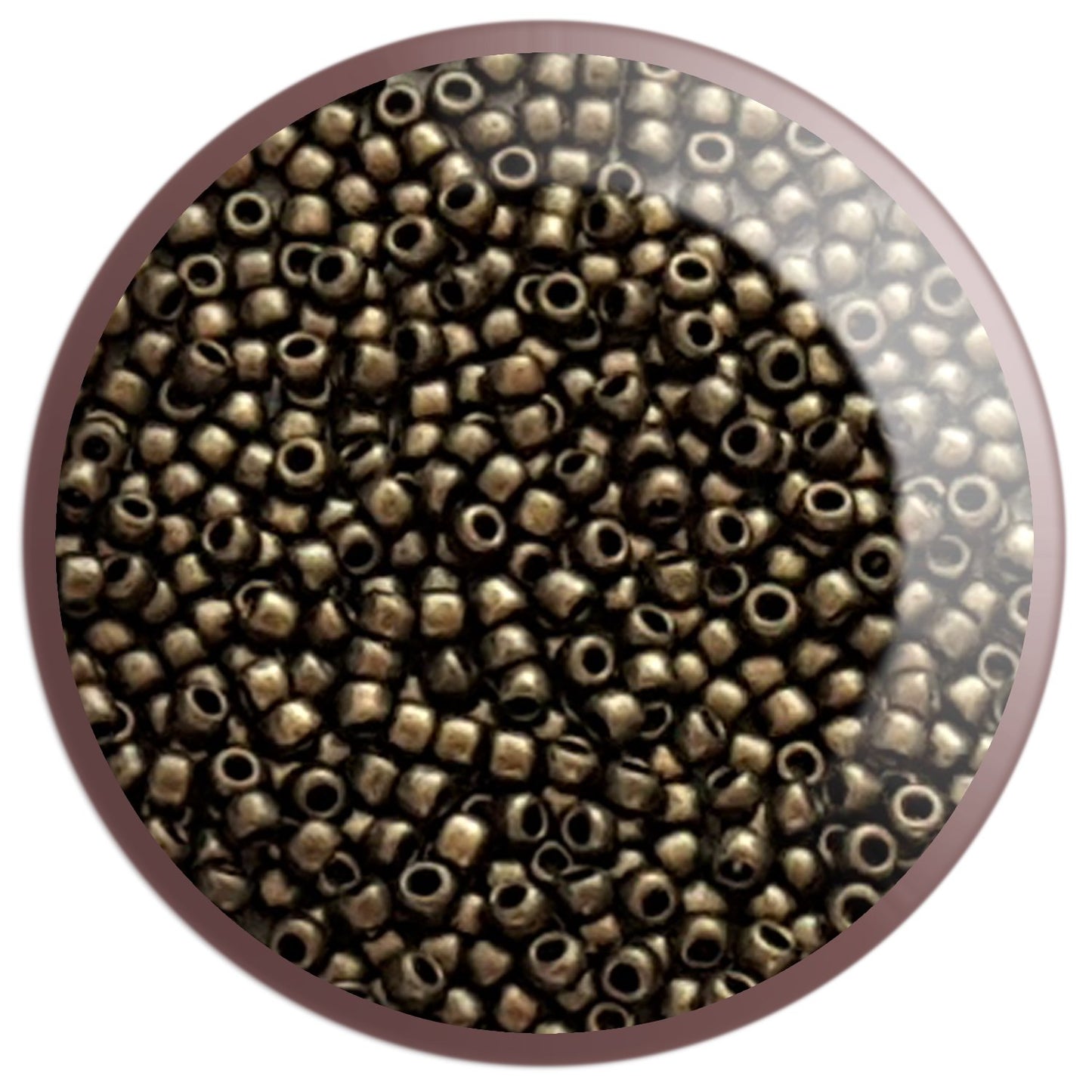 8/0 TR-Y615 Gold Metallic Suede Hybrid Round Toho Seed Beads - Beading Supply - Kalitheo Jewellery