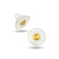 Silicone Medium Butterfly Backs White Gold Insert | WG18-009M | Jewellery Making Supply - Kalitheo Jewellery