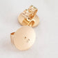 Stamped 375 Yellow Gold Earring Backs - for Studs on a white background