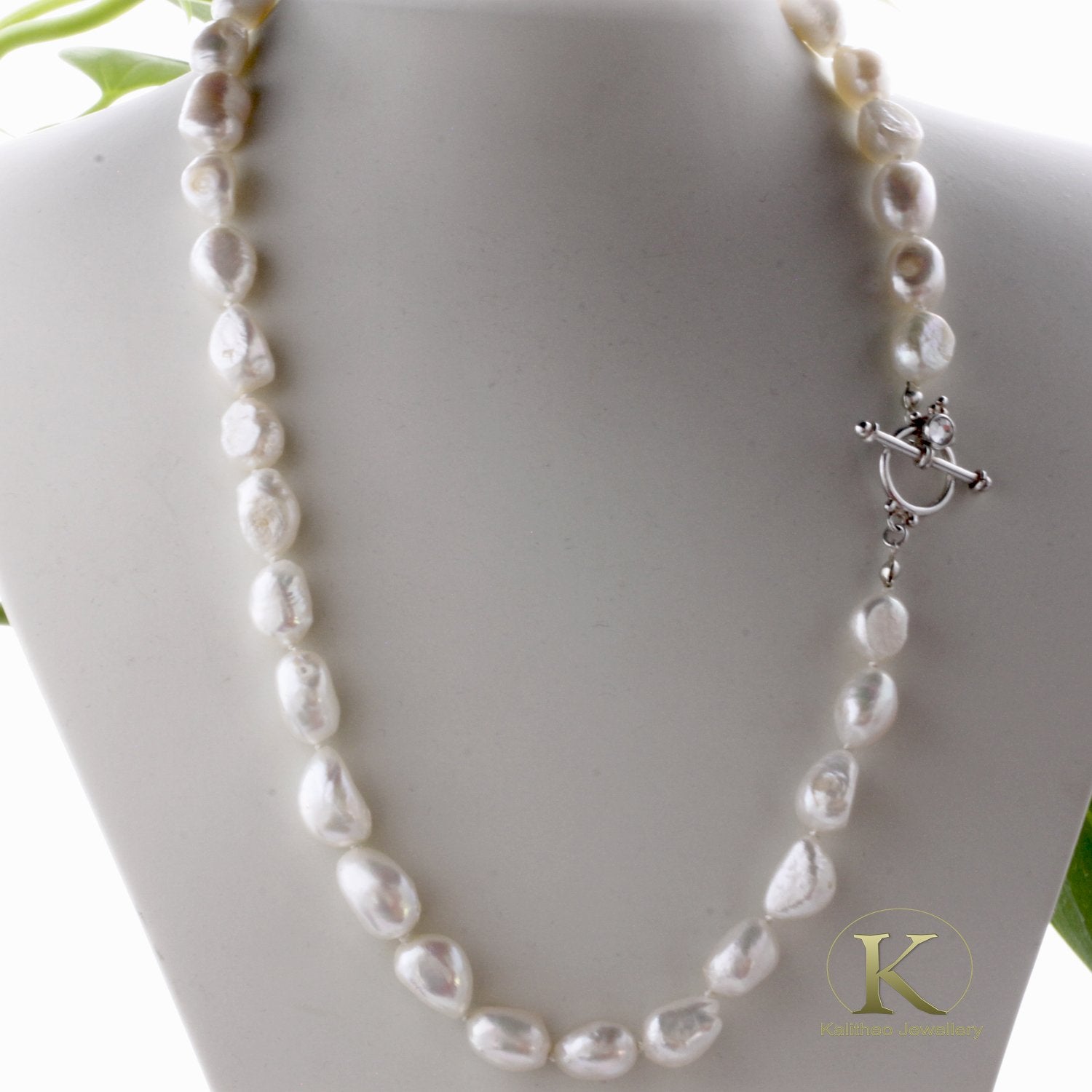 Baroque Freshwater Pearl Handmade Necklace| KJ-283N - Kalitheo Jewellery