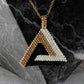 KJ-014 Geometrical Beaded Pendant - Kalitheo Jewellery