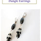 Calming Princess Earrings - Beaded Cap Haematite Long Dangle | KJ-371E | Handmade Earrings - Kalitheo Jewellery