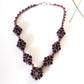 Evening Wonder - Purple Agate Gemstone Beaded Necklace | KJ-330N Handmade Necklace - Kalitheo Jewellery