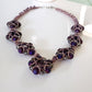 Evening Wonder - Purple Agate Gemstone Beaded Necklace | KJ-330N Handmade Necklace - Kalitheo Jewellery
