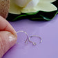 Circle Ear Wires/Hooks (BULK 10 pcs) Silver .999 Handmade | FS-016EH-5 | Jewellery Making Supply - Kalitheo Jewellery