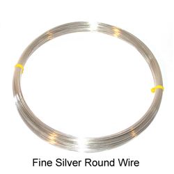 F-FS-004 Fine Silver 999 Round Wire 0.4 mm per Meter - Findings Wire - Kalitheo Jewellery