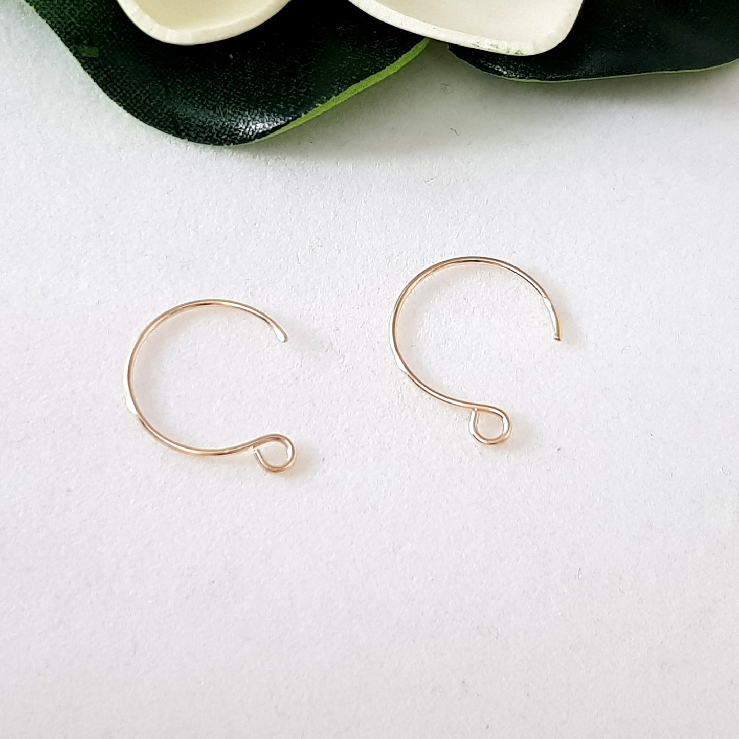 Earring Hook [1 Pair] Handmade Circular Earring Wires Gold-Filled 14k | GF-002EH | Jewellery Making Supply
