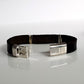 Black Leather Band with Haematite wrapped Mens Bracelet | KJ-287B | Unisex Jewellery - Kalitheo Jewellery