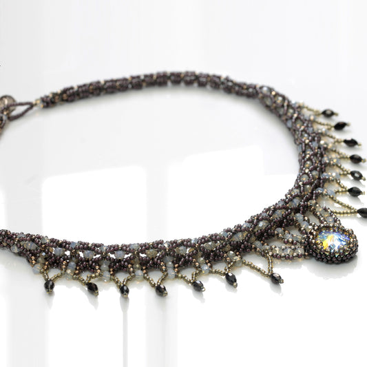 "Desire" Designer Beaded Necklace | KJ-370N | Glamour is Attitude! - Kalitheo Jewellery