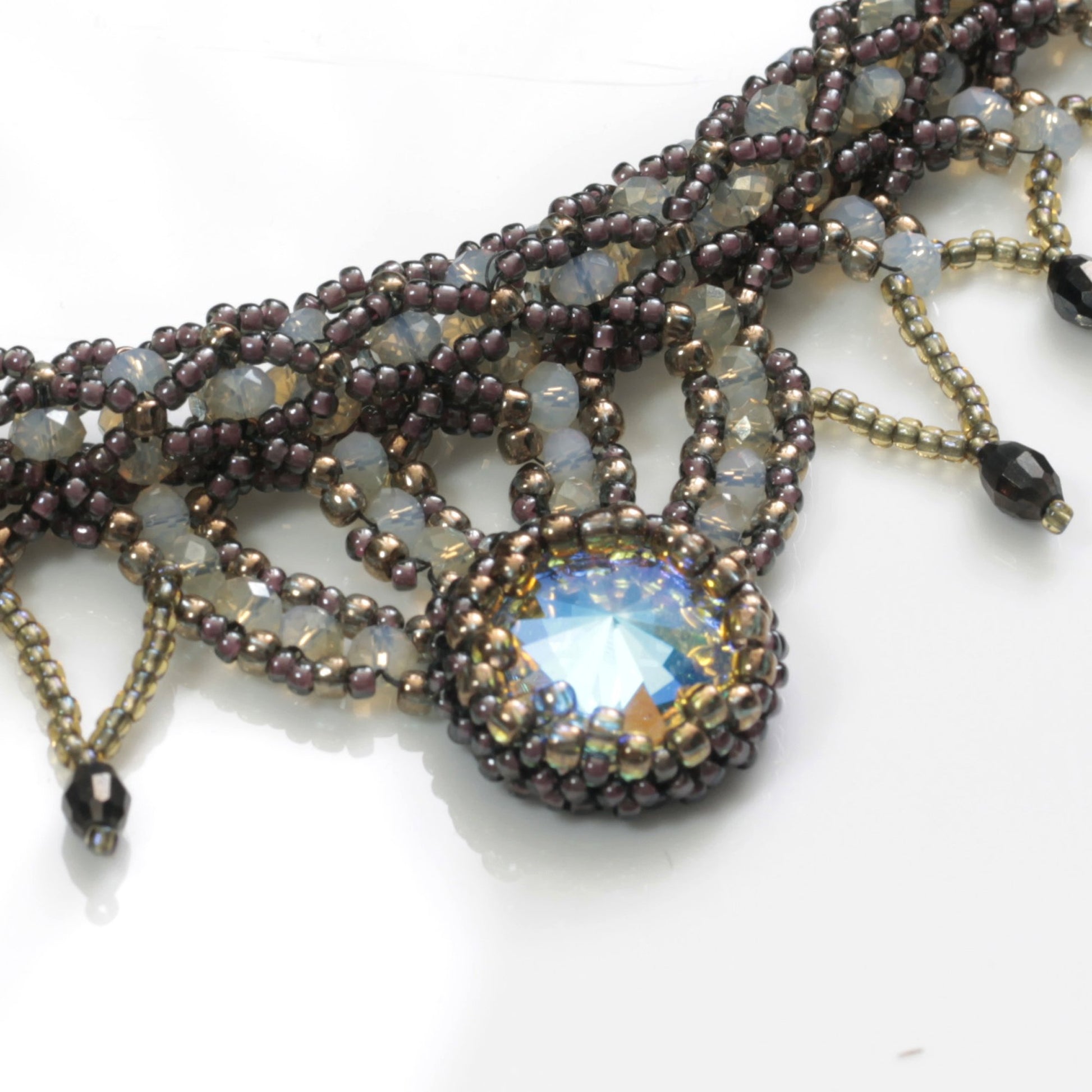 "Desire" Designer Beaded Necklace | KJ-370N | Glamour is Attitude! - Kalitheo Jewellery
