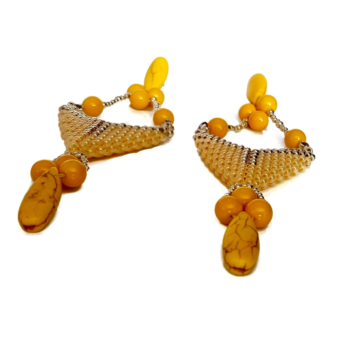 Spring Kalitheo Statement Earrings | KJ-415E | Artisan Earrings - Kalitheo Jewellery