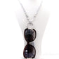 KTC-202 Silver - 'Elan Silver Fashion Statement Necklace - Kalitheo Jewellery