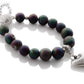 KTC-241 "Peacock Glamour" Gemstone Agate Bracelet - Kalitheo Jewellery