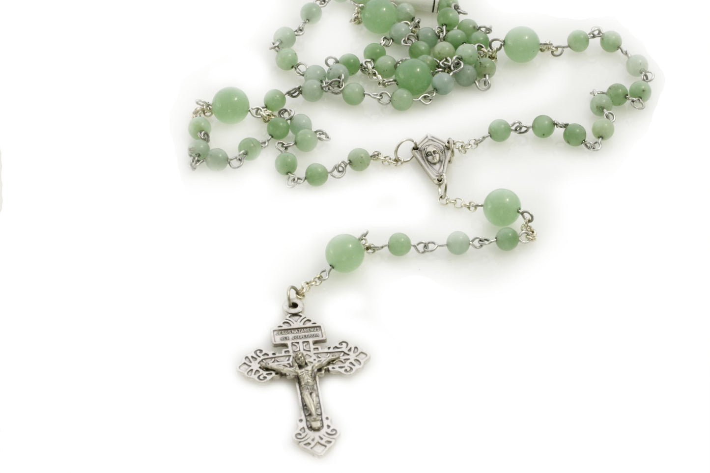 KTC-301 "Rosary" Jade Traditional Five Decade - Kalitheo Jewellery