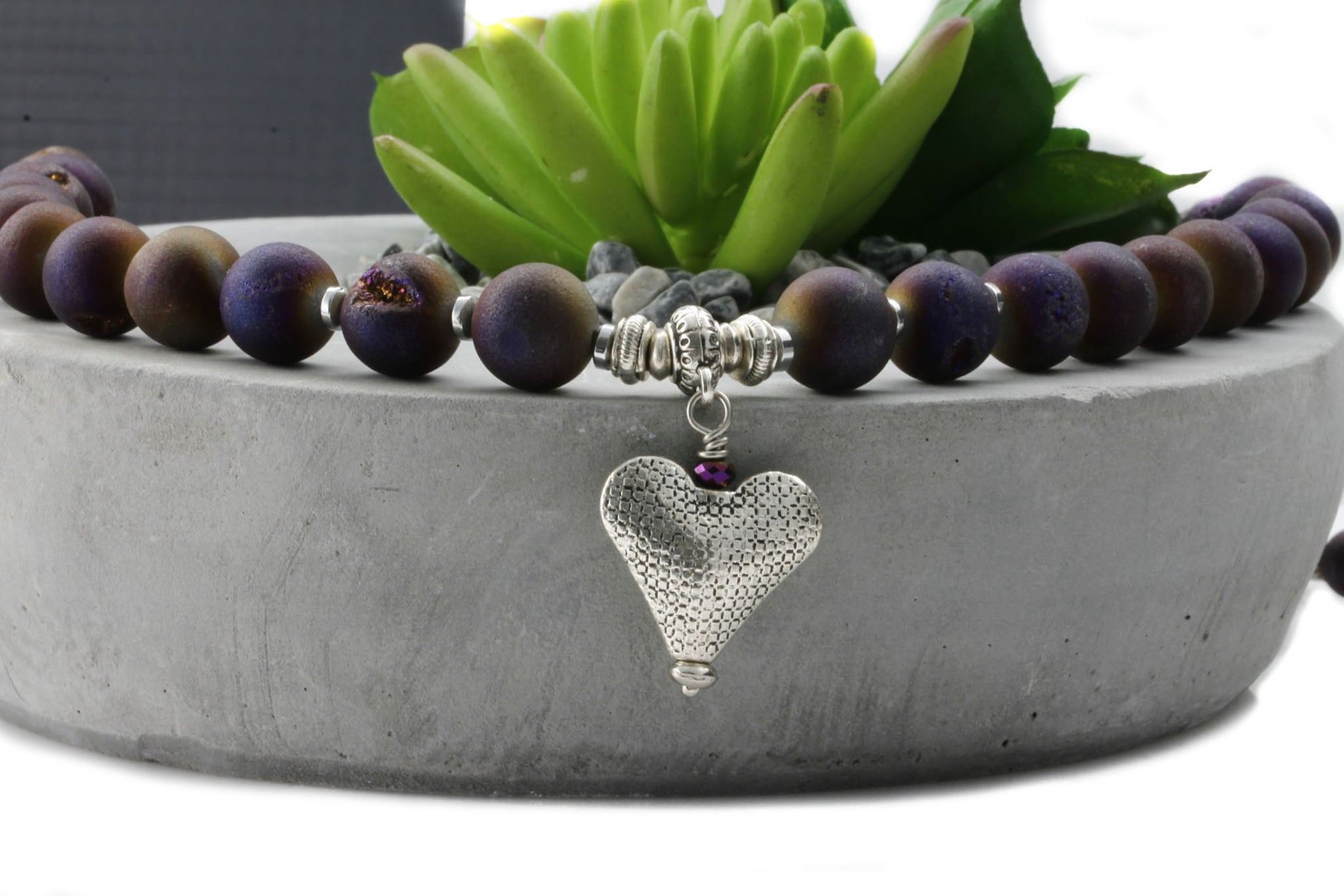 KTC-313 Royal Purple Necklace - Kalitheo Jewellery