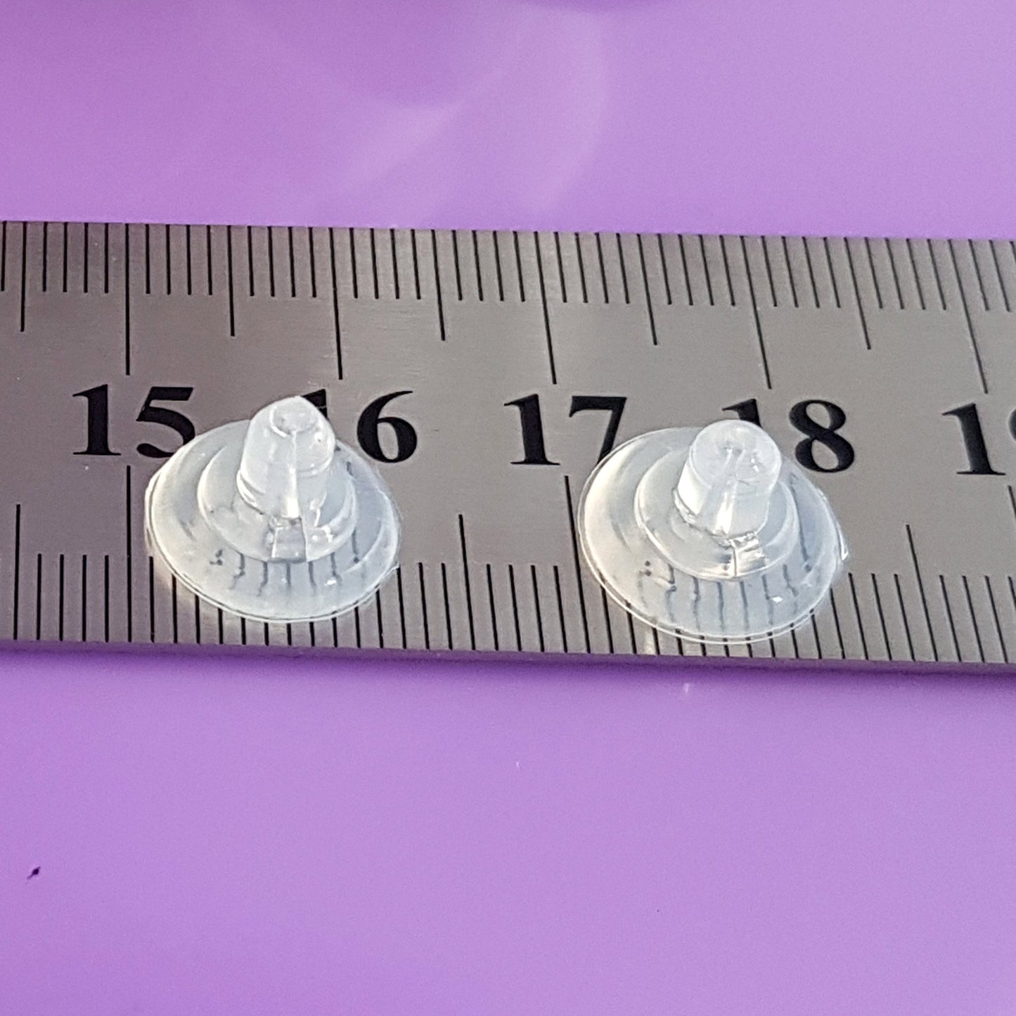 Silicone Large Butterflies White Gold 18ct Inserts | WG8-009L | Jewellery Making Supply - Kalitheo Jewellery