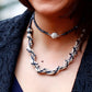 KTC-205A Long Statement Two Way Necklace - Kalitheo Jewellery