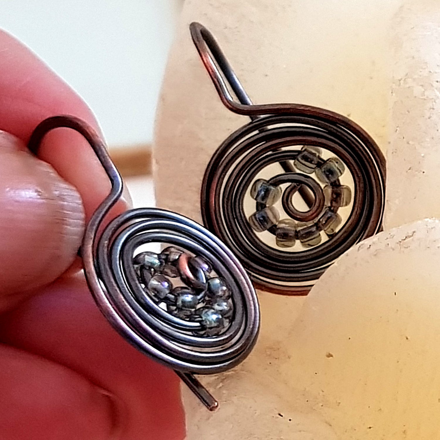 Wire wrap earrings Wire wrap tutorial  Handmade Jewelry
