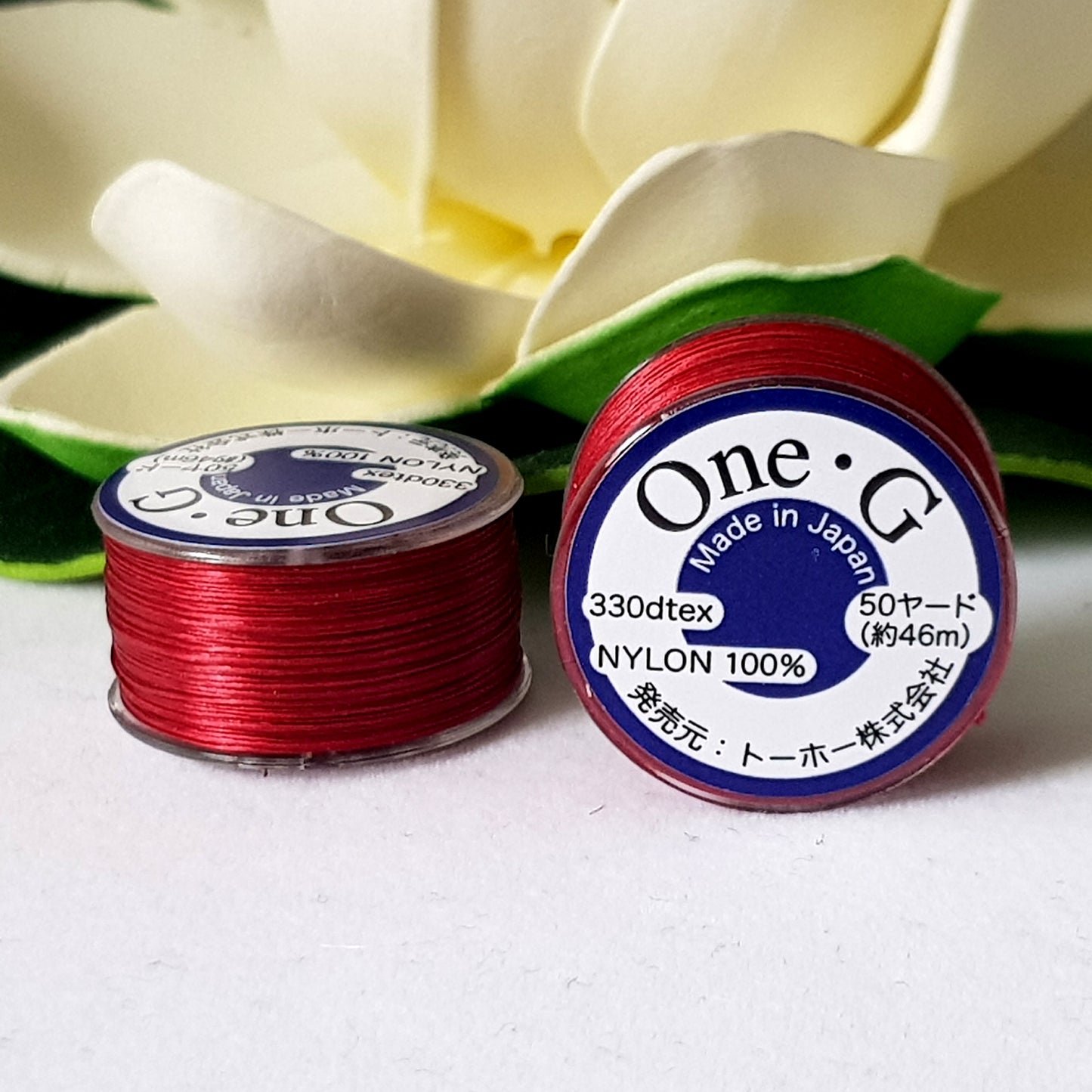 One-G Red Beading Thread (50 Yards) Toho | PT-50-17 | Jewellery Making Supply