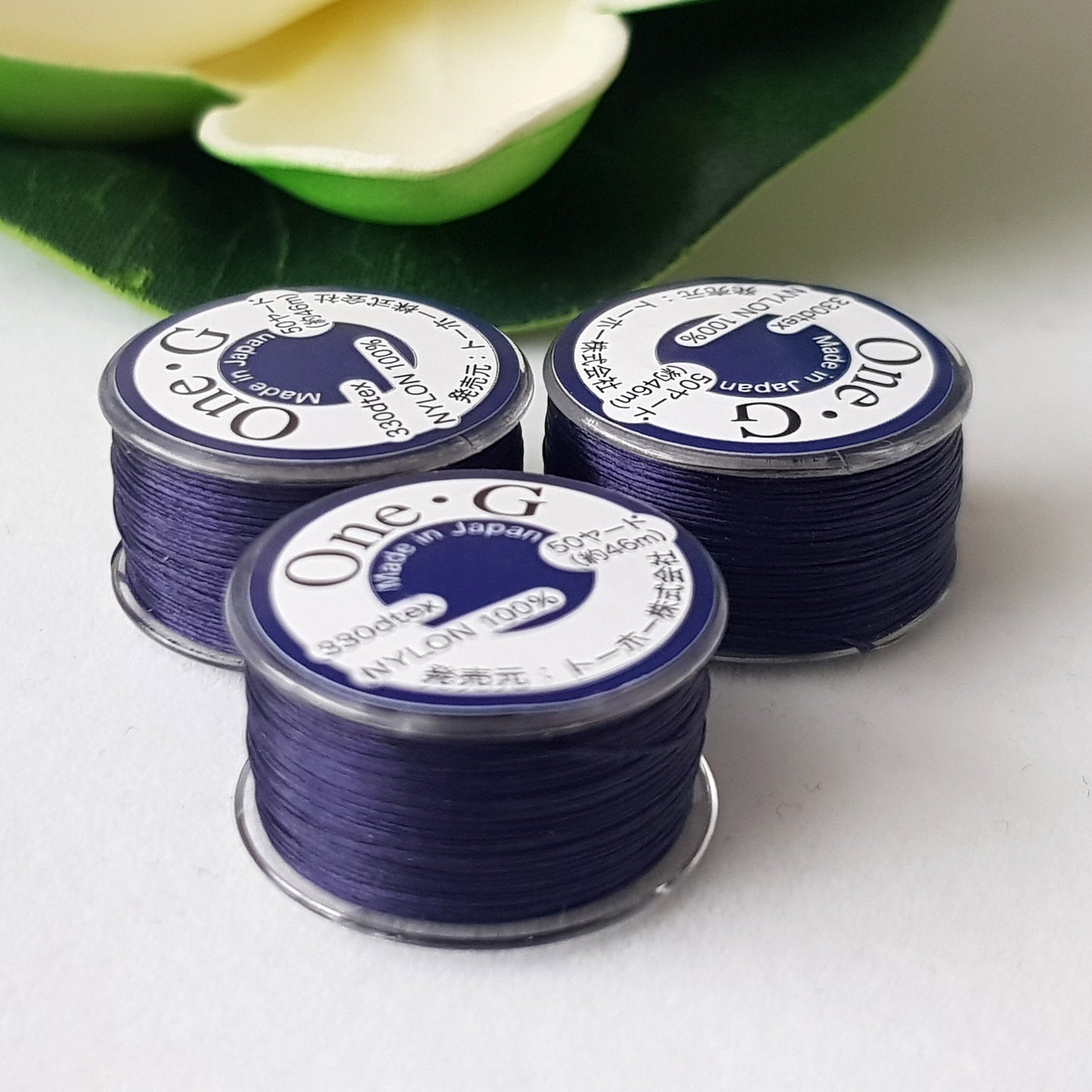 One-G Navy Beading Thread (50 Yards) Toho | PT-50-18 | Jewellery Making Supply