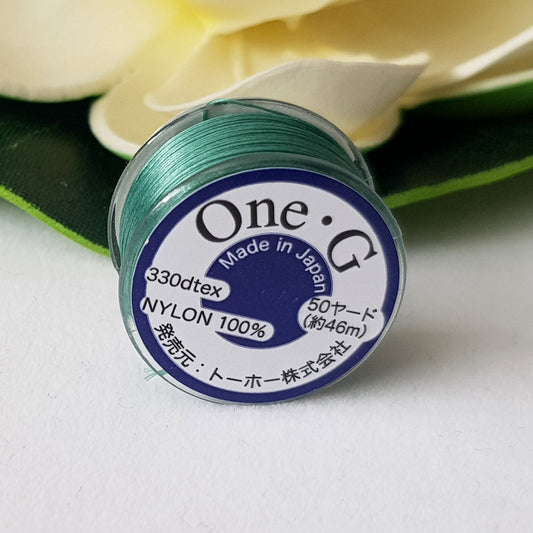 One-G Mint Green Beading Thread (50 Yards) Toho | PT-50-21 | Jewellery Making Supply