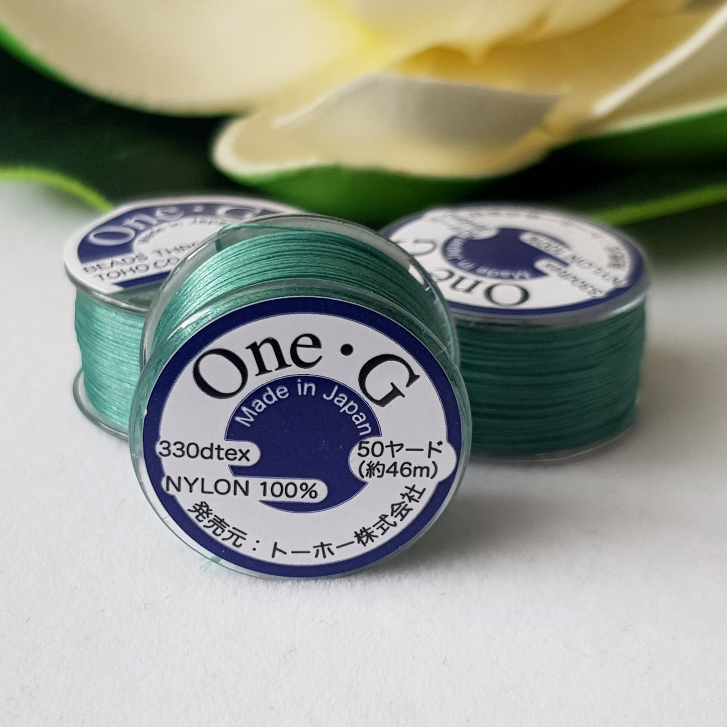 One-G Mint Green Beading Thread (50 Yards) Toho | PT-50-21 | Jewellery Making Supply