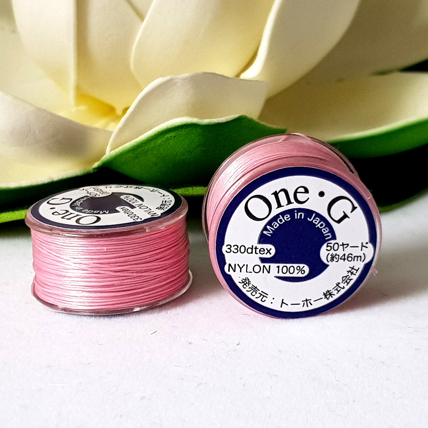 One-G Pink Beading Thread (50 Yards) Toho | Jewellery Making Supply