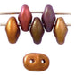 Matubo SuperDuo Gold Copper Iris Metallic Matte 10g | SD-K0162 | Beading Supply