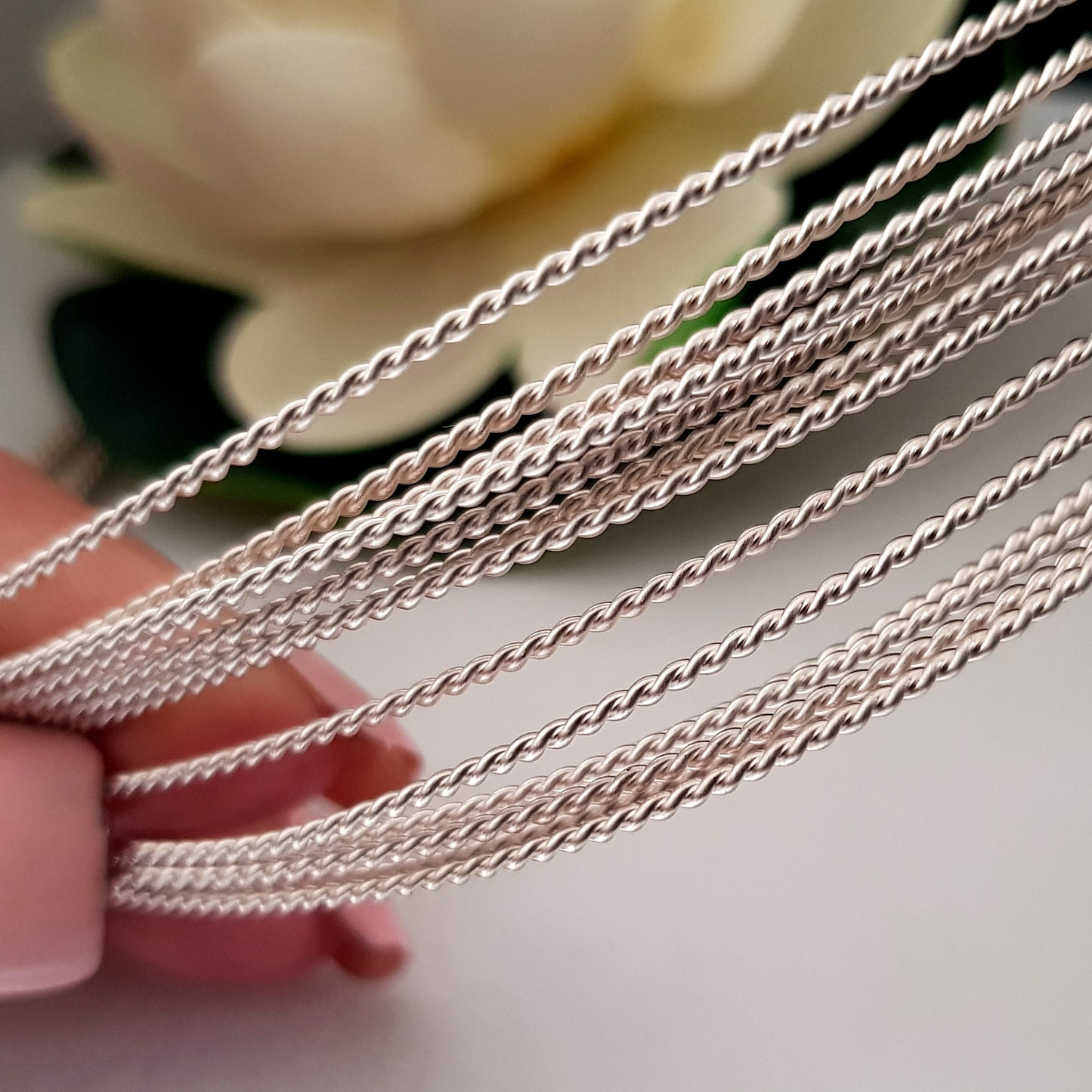 Twisted Fancy Wire Solid Sterling Silver 925 | SS-FancyW | Jewellery Making Supply